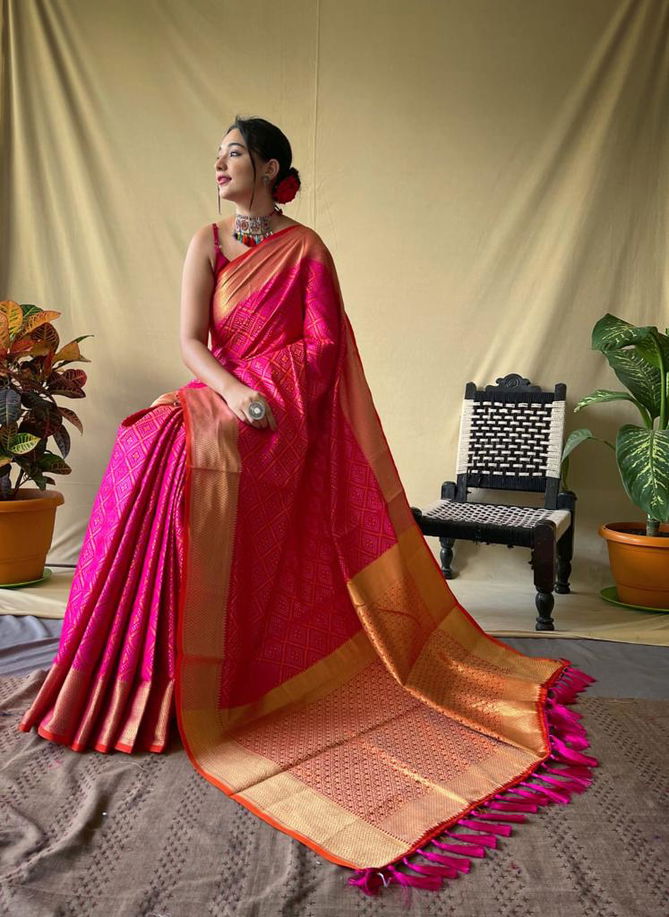 Maahi 67 Party Wear Designer Patola Silk Saree Catalog
